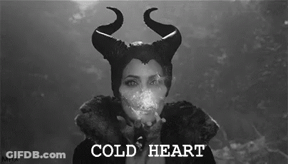 Woman With Horns Blowing Smoke Cold Heart GIF