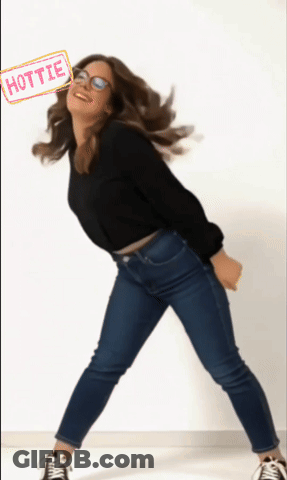 Woman With Hottie Sticker GIF
