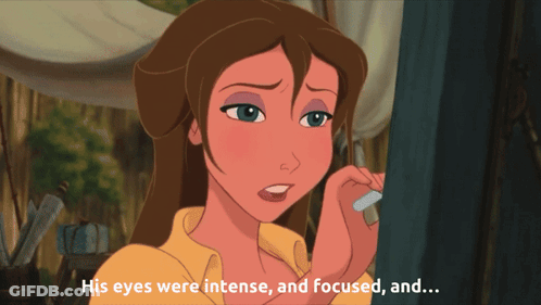 Woman With Intense Focused Eyes GIF