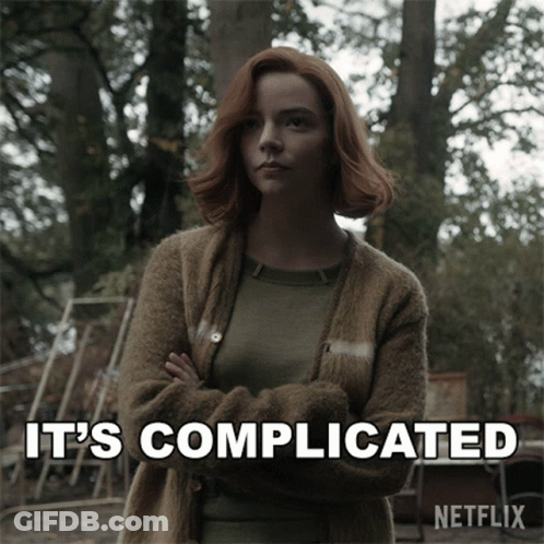 Woman With It's Complicated GIF