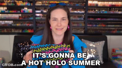 Woman With It's Gonna Be A Hot Holo Summer Bracelet GIF