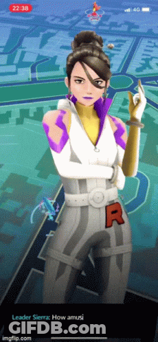 Woman With Letter R On Shirt GIF