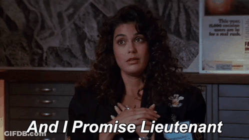 Woman With Lieutenant Name Tag GIF