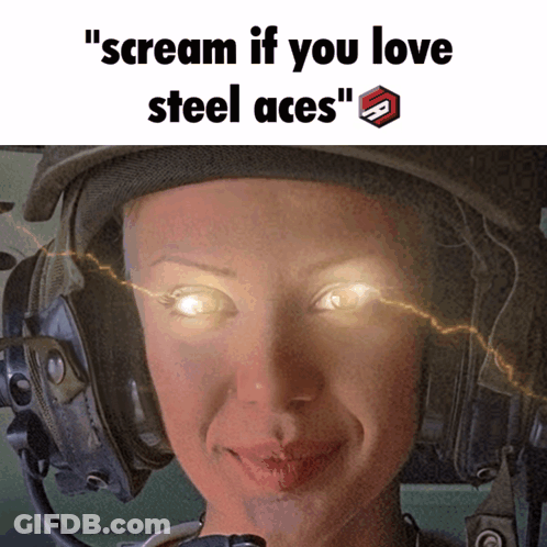 Woman With Lightning Eyes Scream If You Love Steel Aces GIF