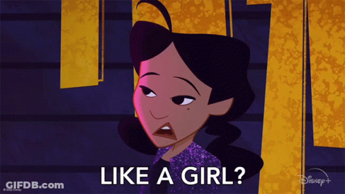 Woman With Like A Girl GIF