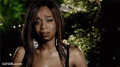 Woman With Lip Piercing Crying GIF