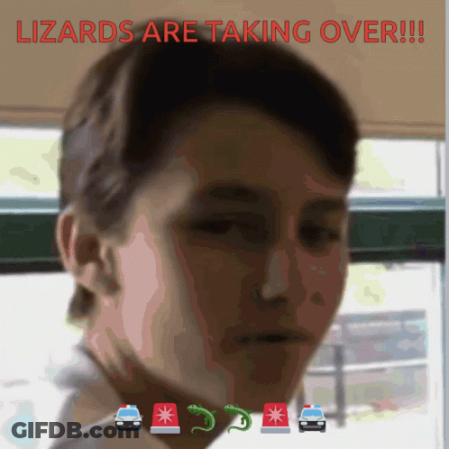 Woman With Lizards Are Taking Over GIF