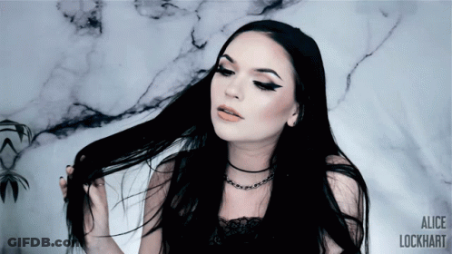 Woman With Long Black Hair Alice Lockhart GIF