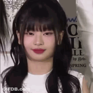 Woman With Long Black Hair And Red Lips GIF