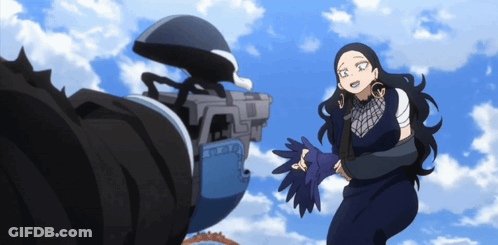 Woman With Long Black Hair Holding Gloves Near Motorcycle GIF