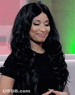 Woman With Long Black Hair Making Funny Face GIF