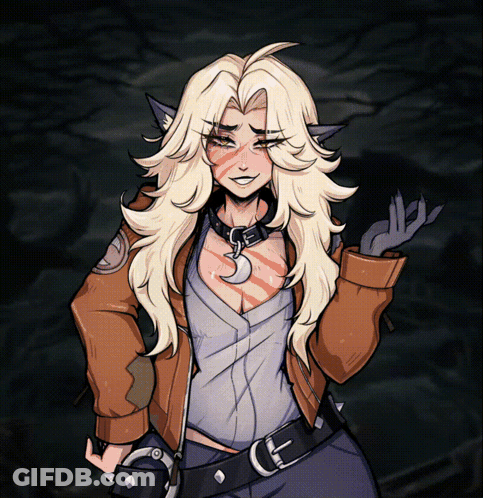 Woman With Long Blonde Hair GIF