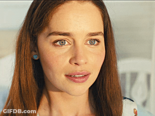 Woman With Long Brown Hair And Blue Eyes GIF