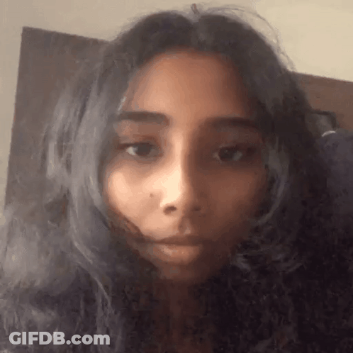 Woman With Long Dark Hair GIF