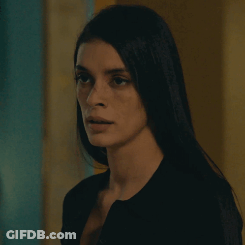 Woman With Long Dark Hair Saying Take Me GIF
