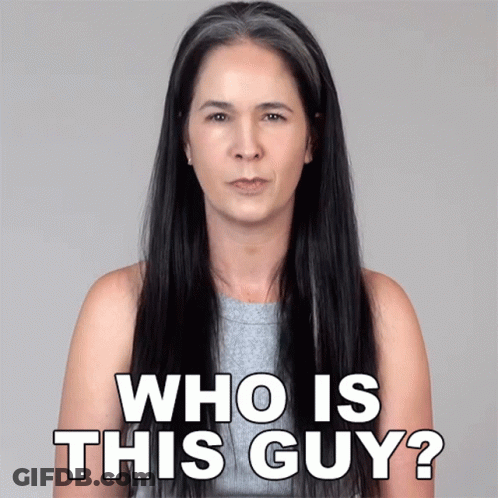 Woman With Long Hair Asking Who Is This Guy GIF
