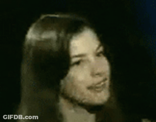 Woman With Long Hair In Black And White GIF