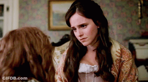 Woman With Long Hair Looking GIF
