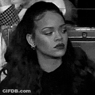 Woman With Long Hair Making Face GIF