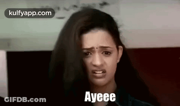 Woman With Long Hair Saying Ayeeee GIF