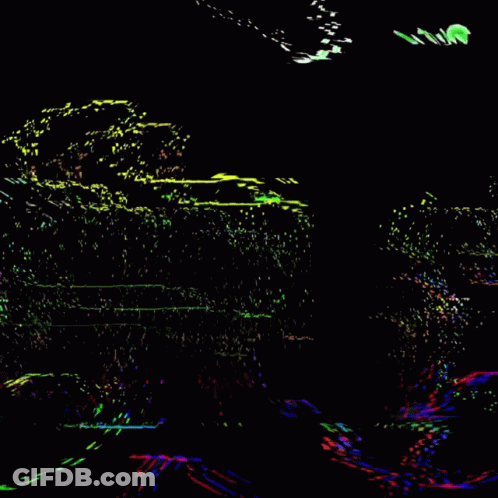 Woman With Long Red Hair Next To Robot GIF
