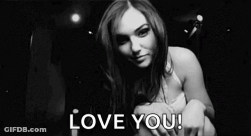 Woman With Love You Text GIF
