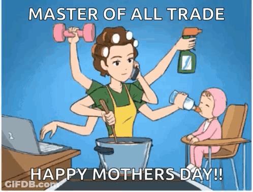 Woman With Many Hands Cooking And Talking GIF