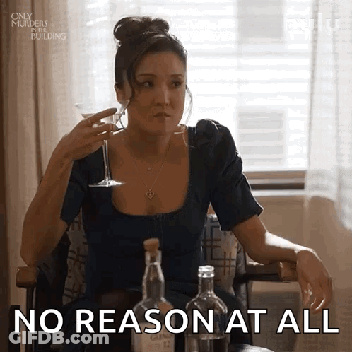 Woman With Martini Bottles No Reason At All GIF