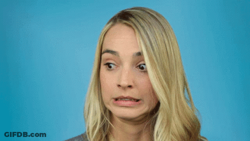 Woman With Missing Tooth Surprised GIF
