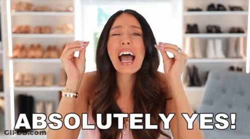 Woman With Mouth Open Absolutely Yes GIF