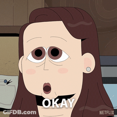 Woman With Mouth Open And Okay On Face GIF