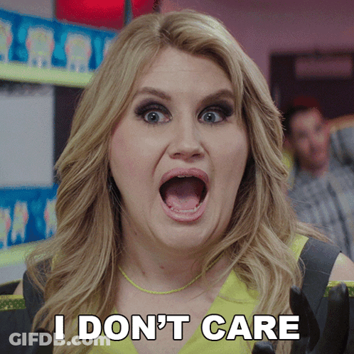 Woman With Mouth Open I Don't Care GIF