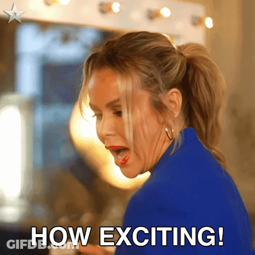 Woman With Mouth Open Saying How Exciting GIF