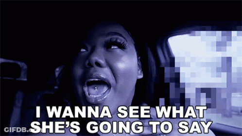 Woman With Mouth Open Saying What GIF