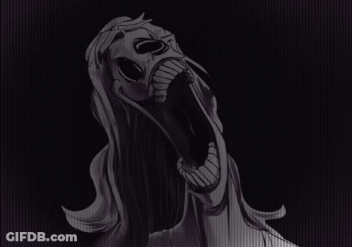 Woman With Mouth Wide Open GIF