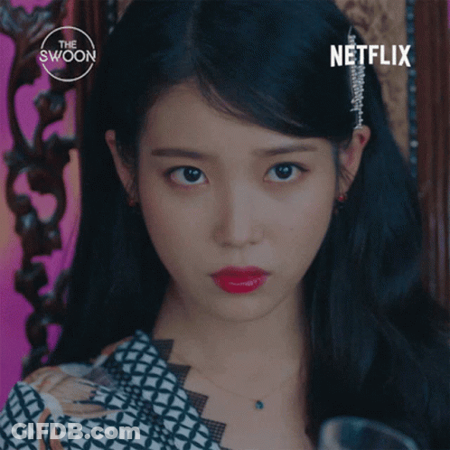 Woman With Netflix Logo GIF