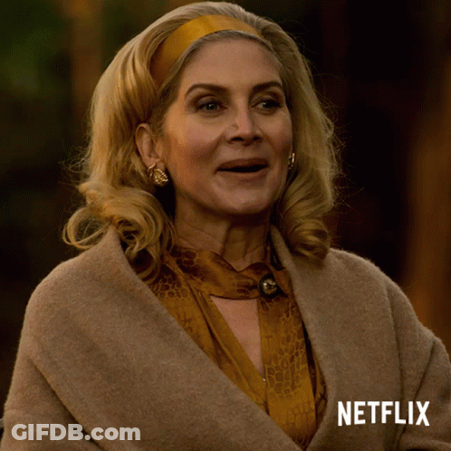 Woman With Netflix Logo GIF