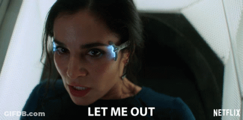 Woman With Netflix Logo GIF