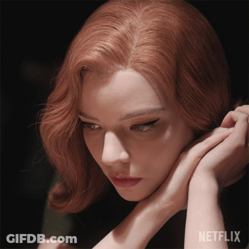 Woman With Netflix Logo GIF
