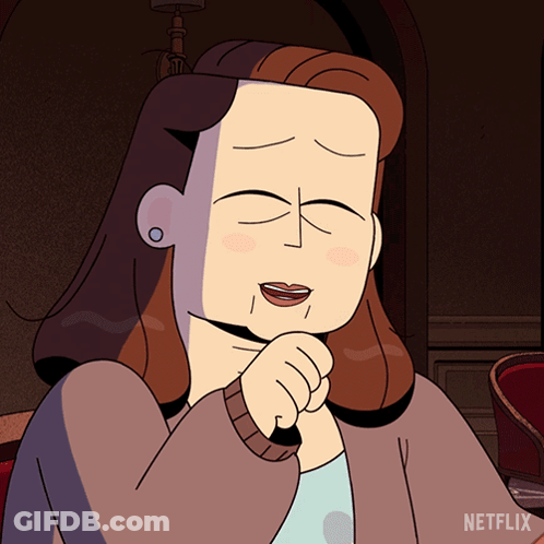 Woman With Netflix On Bottom Right GIF