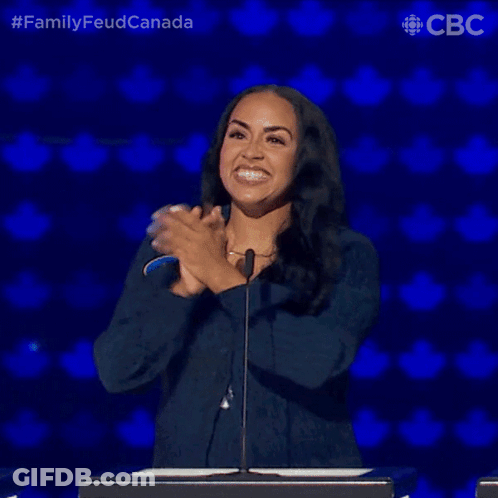 Woman With Nicole Name Tag At Microphone GIF