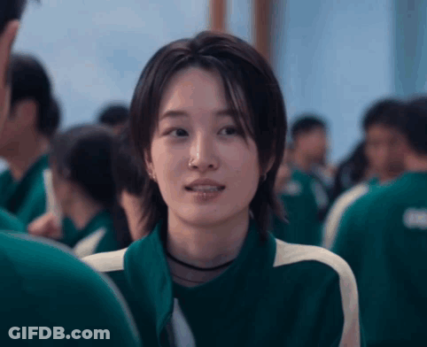 Woman With Nose Ring In Crowd GIF