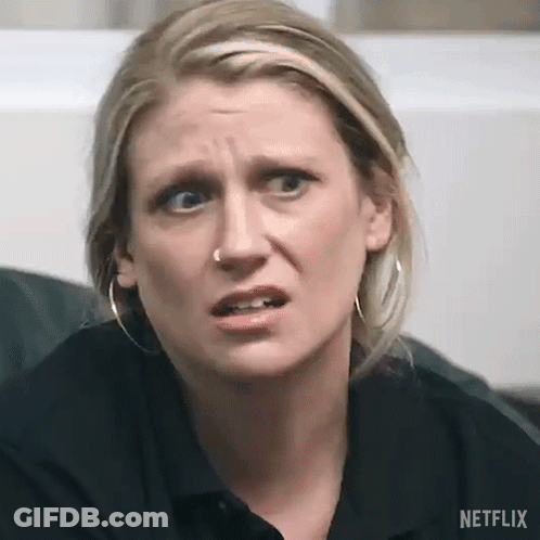Woman With Nose Ring Making Funny Face GIF