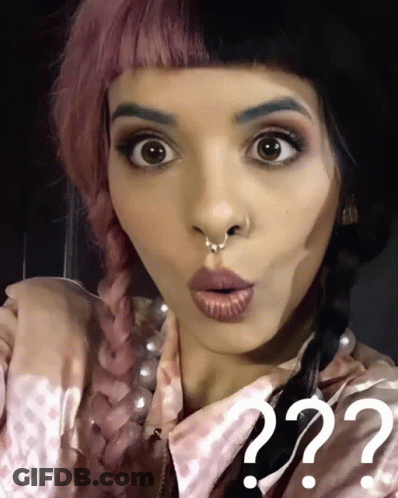 Woman With Nose Ring Surprised Question Mark GIF