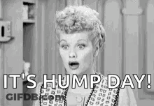 Woman With Open Mouth Saying Hump Day GIF