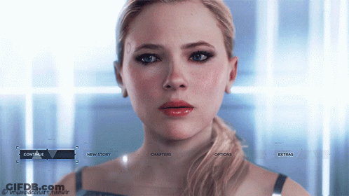 Woman With Options And Chapters Displayed GIF
