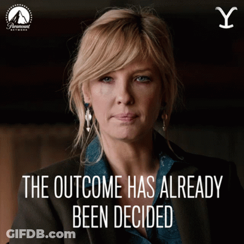 Woman With Outcome Has Already Been Decided GIF
