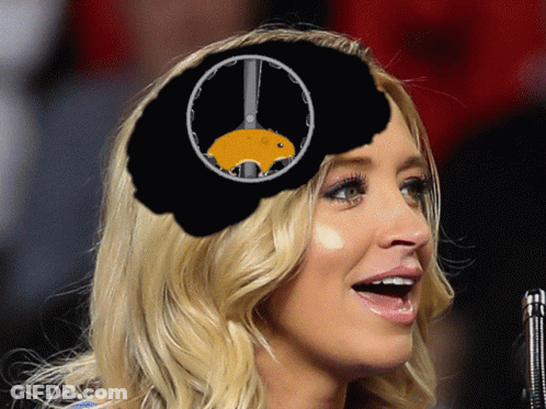 Woman With Peace Sign On Head At Microphone GIF