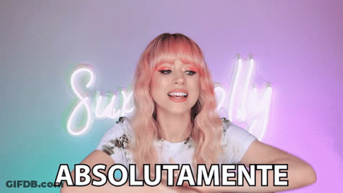 Woman With Pink Hair And Sin Lugar A Duda GIF