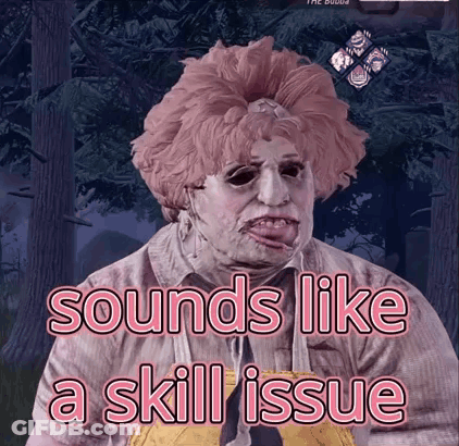 Woman With Pink Hair Sounds Like A Skill Issue GIF